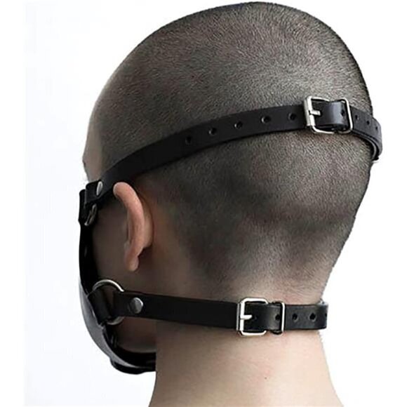 Sexy Steampunk Half-Face Halloween Cosplay PLeather Mask Adjustable Motorcycle - Picture 3 of 7